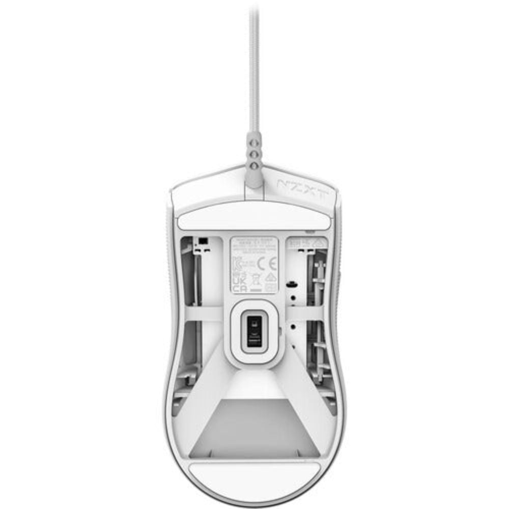 NZXT Lift 2 Symm Wired Ambidextrous Gaming Mouse ( White ) ( 26000DPI / 6 Macro Buttons )
