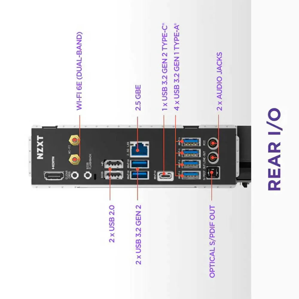 NZXT N7 B850 Wifi DDR5 AMD Motherboard (Black)