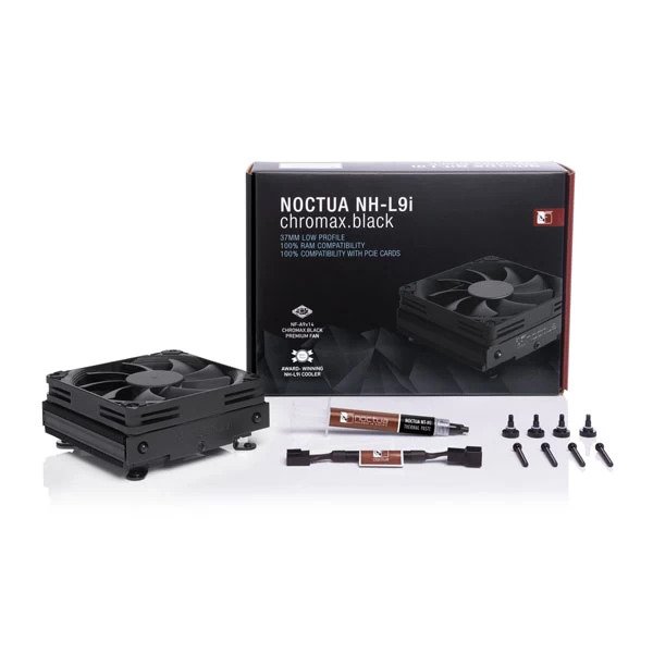 NOCTUA NH-L9I Chromax Black Single Tower CPU Air Cooler (Black)