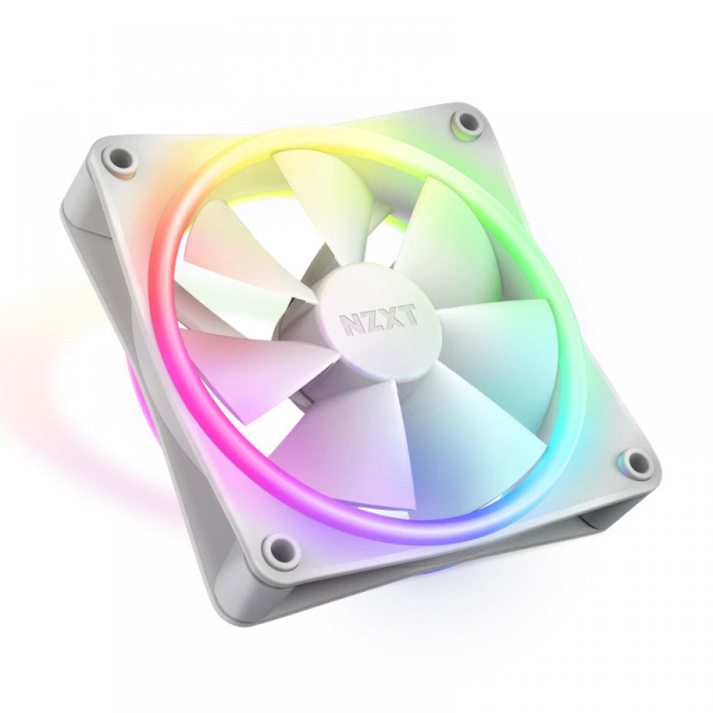 NZXT F120 RGB Duo 120mm Cabinet Fan White (Single Pack)