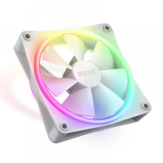 NZXT F120 RGB Duo 120mm Cabinet Fan White (Single Pack)