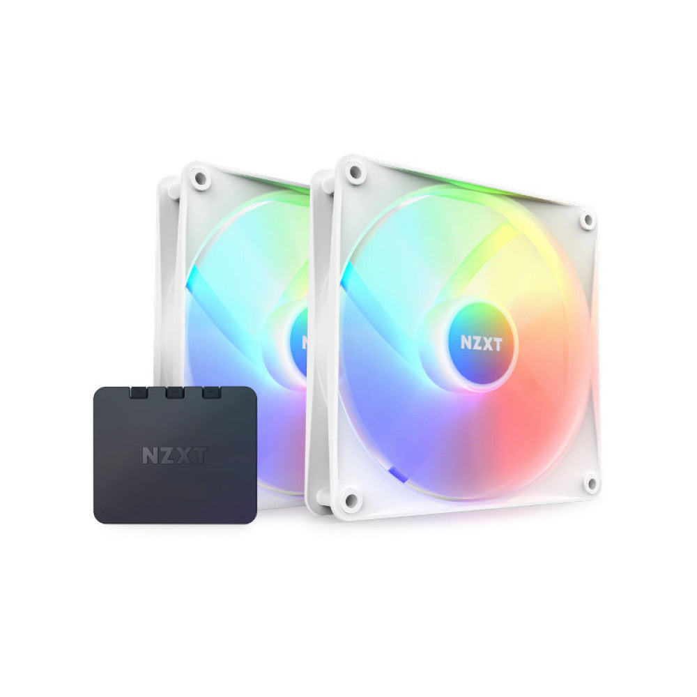 NZXT F140 RGB Core 140mm Cabinet Fan White (Twin Pack)