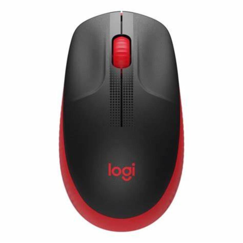 LOGITECH M190 Wireless Ambidextrous Gaming Mouse ( 鈥?10-005915 ) ( 1000DPI / 3 Macro Button ) ( Red )