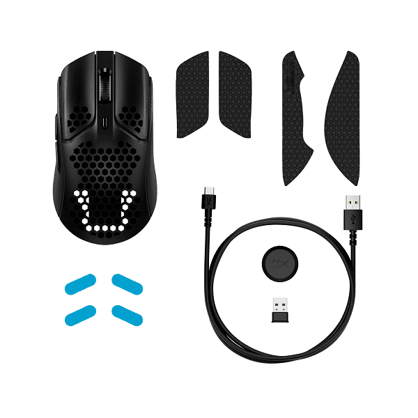 HYPERX Pulsefire Haste Wireless Ambidextrous Gaming Mouse ( 4P5E3AA ) ( 16000DPI / 6 Macro Buttons ) ( Black )