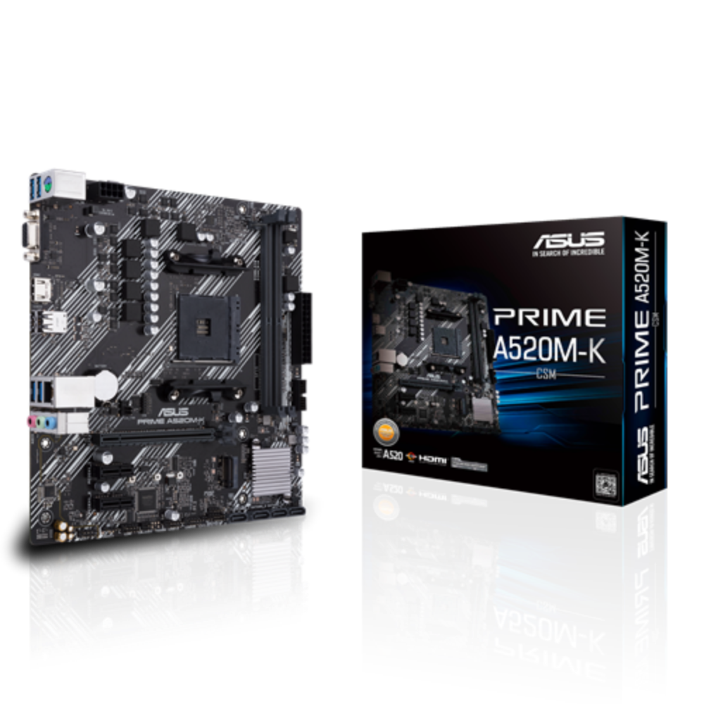 ASUS Prime A520M-K CSM DDR4 AMD Motherboard
