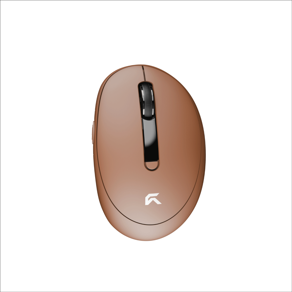 CYBEART Pocket Wireless  Ergonomic productivity Mouse ( Mocha ) ( 2400DPI / 7 Macro Buttons )