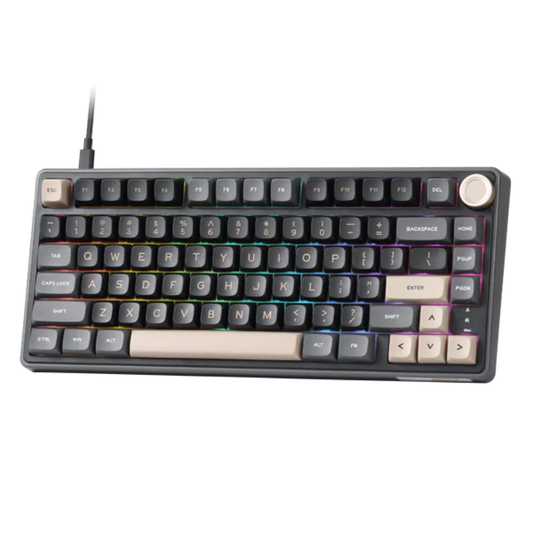 ROYAL KLUDGE RK R75 75% RGB Mechanical Wired Gaming Keyboard ( Phantom ) ( Blue Switch )