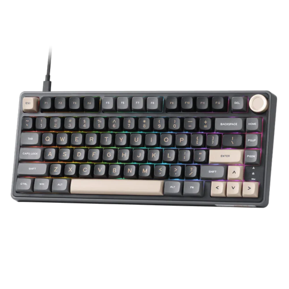 ROYAL KLUDGE RK R75 75% RGB Mechanical Wired Gaming Keyboard ( Phantom ) ( Silver Switch )