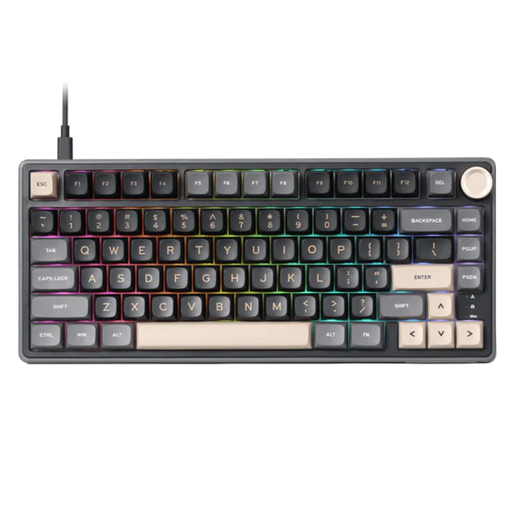 ROYAL KLUDGE RK R75 75% RGB Mechanical Wired Gaming Keyboard ( Phantom ) ( Silver Switch )
