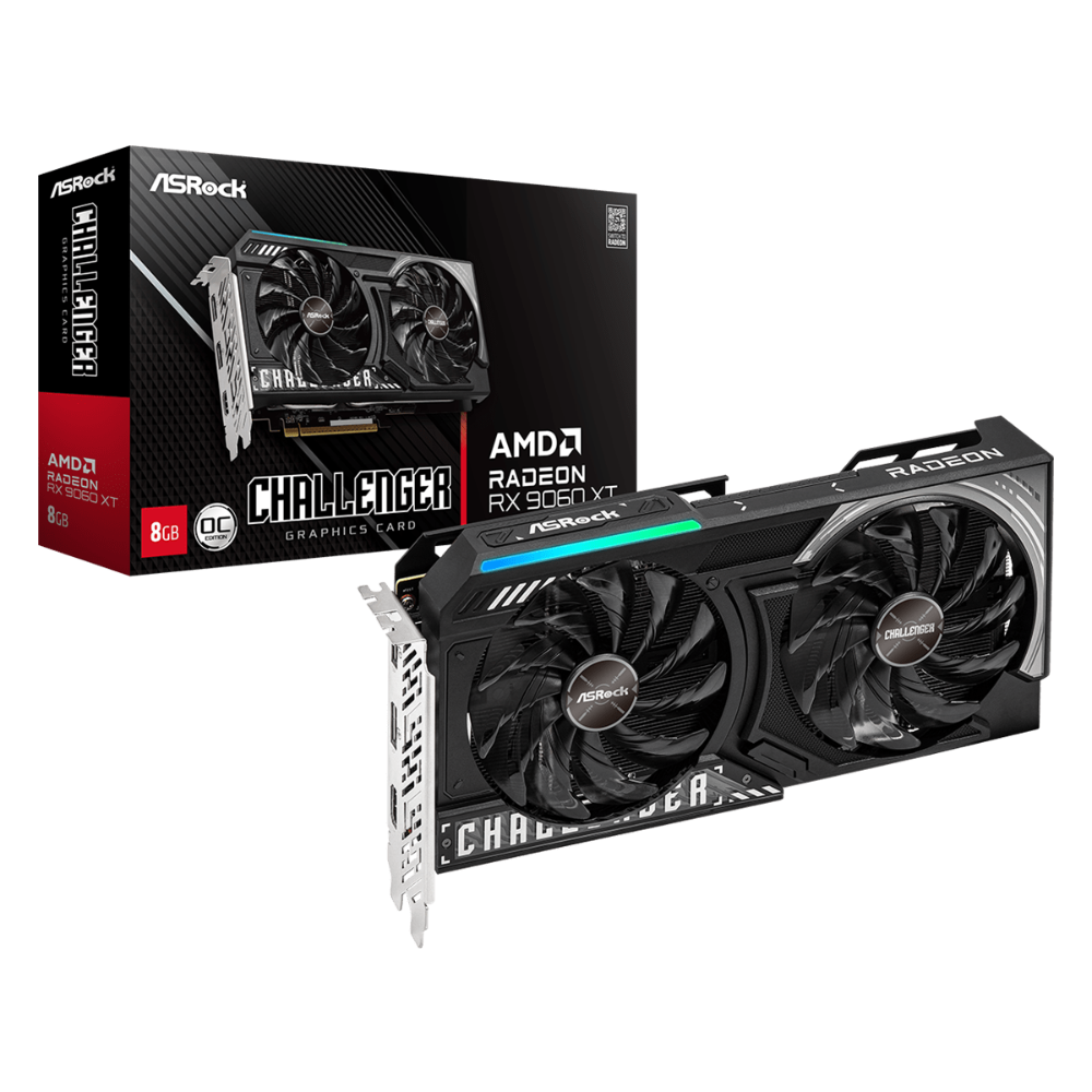ASROCK Radeon RX 9060 XT Challenger OC 8GB AMD Graphic Card