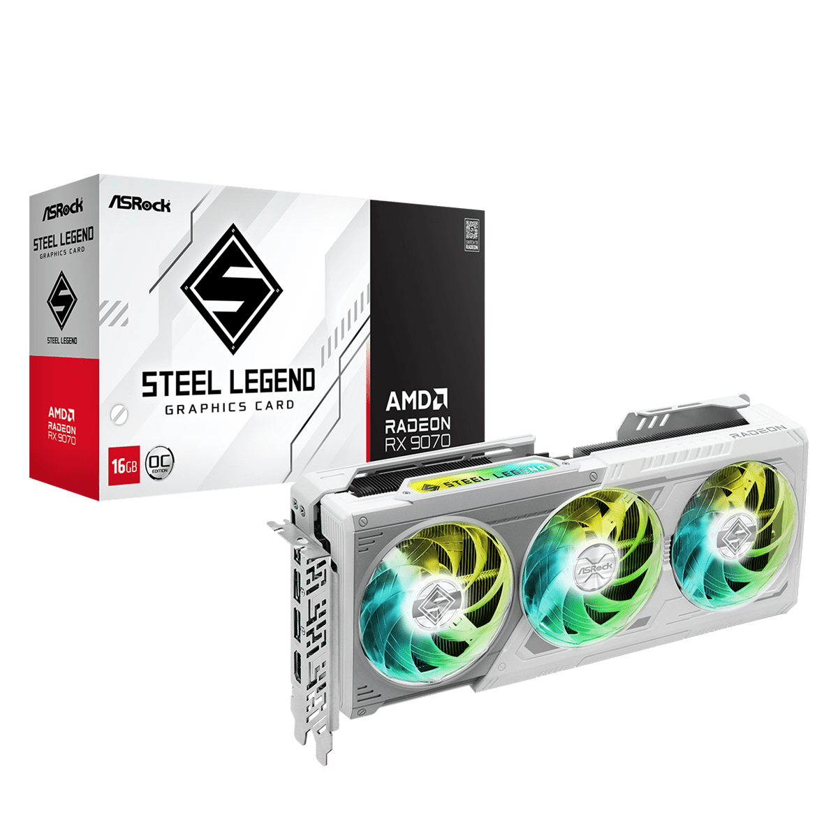 ASROCK Radeon RX 9070 Steel Legend OC 16GB AMD Graphic Card