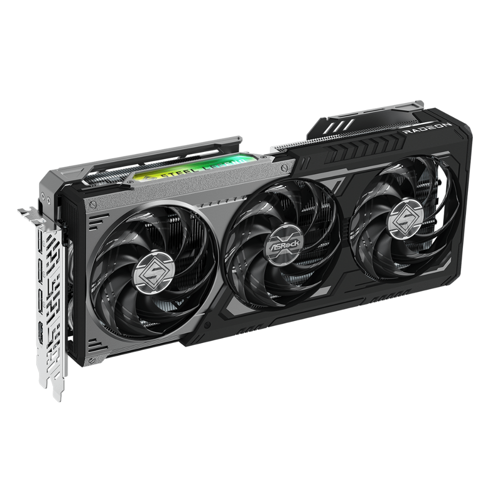 ASROCK Radeon RX 9070 XT Steel Legend Dark 16GB AMD Graphic Card