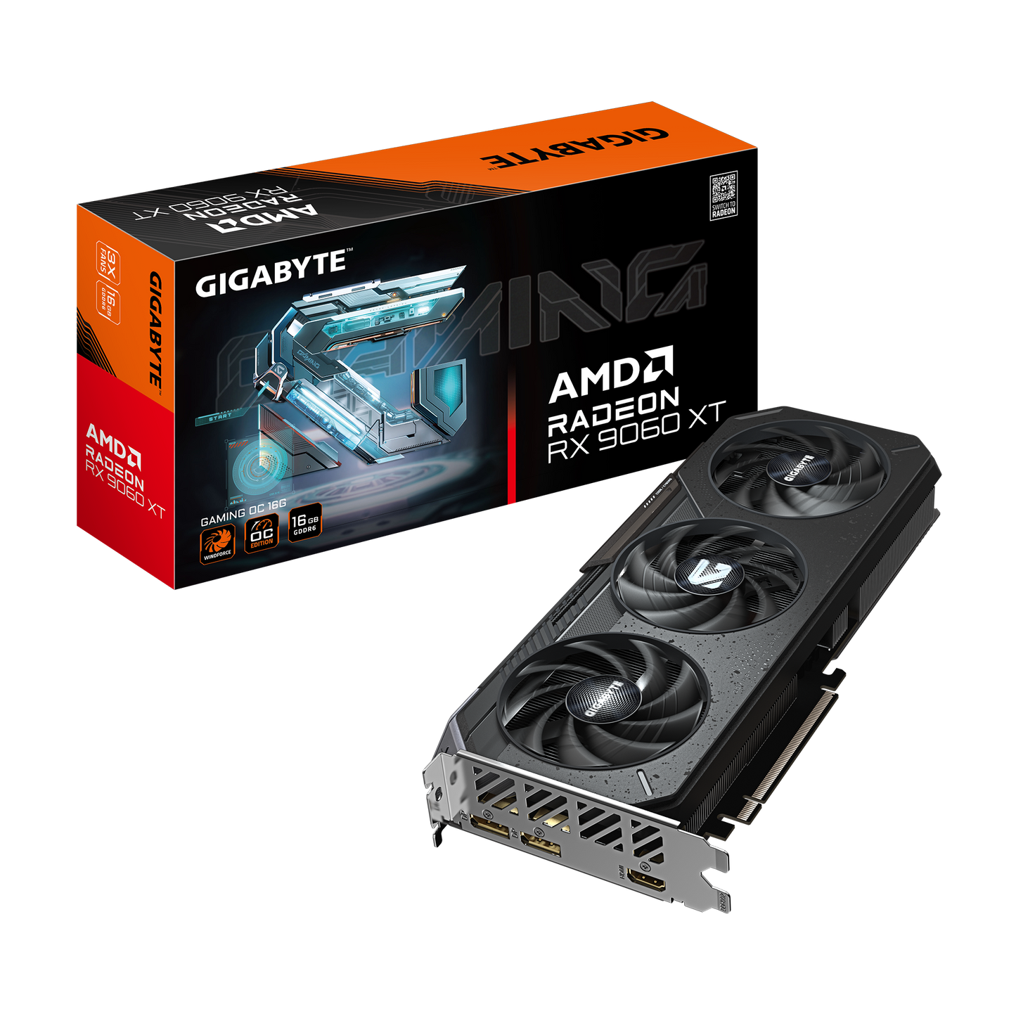 GIGABYTE Radeon RX 9060 XT Gaming OC 16GB AMD Graphic Card