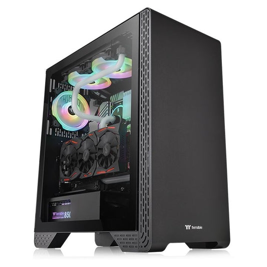 THERMALTAKE S300 ATX Mid Tower Cabinet (Black) (CA-1P5-00M6WN-00)