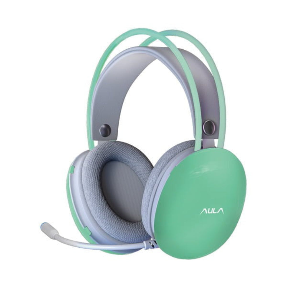 AULA S505 USB Wired 7.1 Surround Gaming Headphone ( Green) ( Desktop/Laptop/Tablet )
