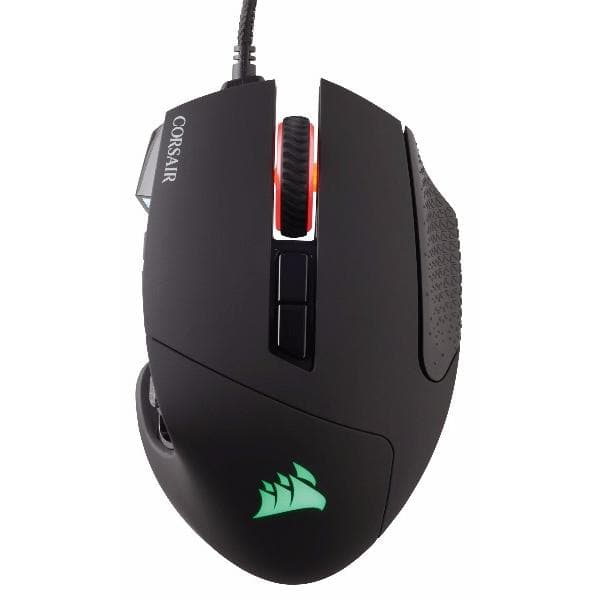 CORSAIR Scimitar Pro Wired Ergonomic RGB Gaming Mouse ( CH-9304111-AP ) ( 16000DPI / 17 Macro Buttons ) ( Black )