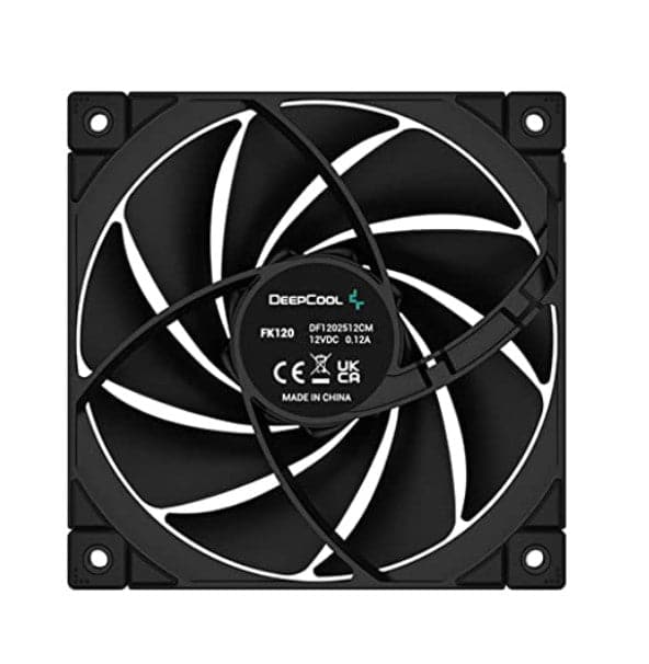 DEEPCOOL FK120 120mm 4-Pin PWM Non-RGB Cabinet Fan (Black) (Triple Pack)