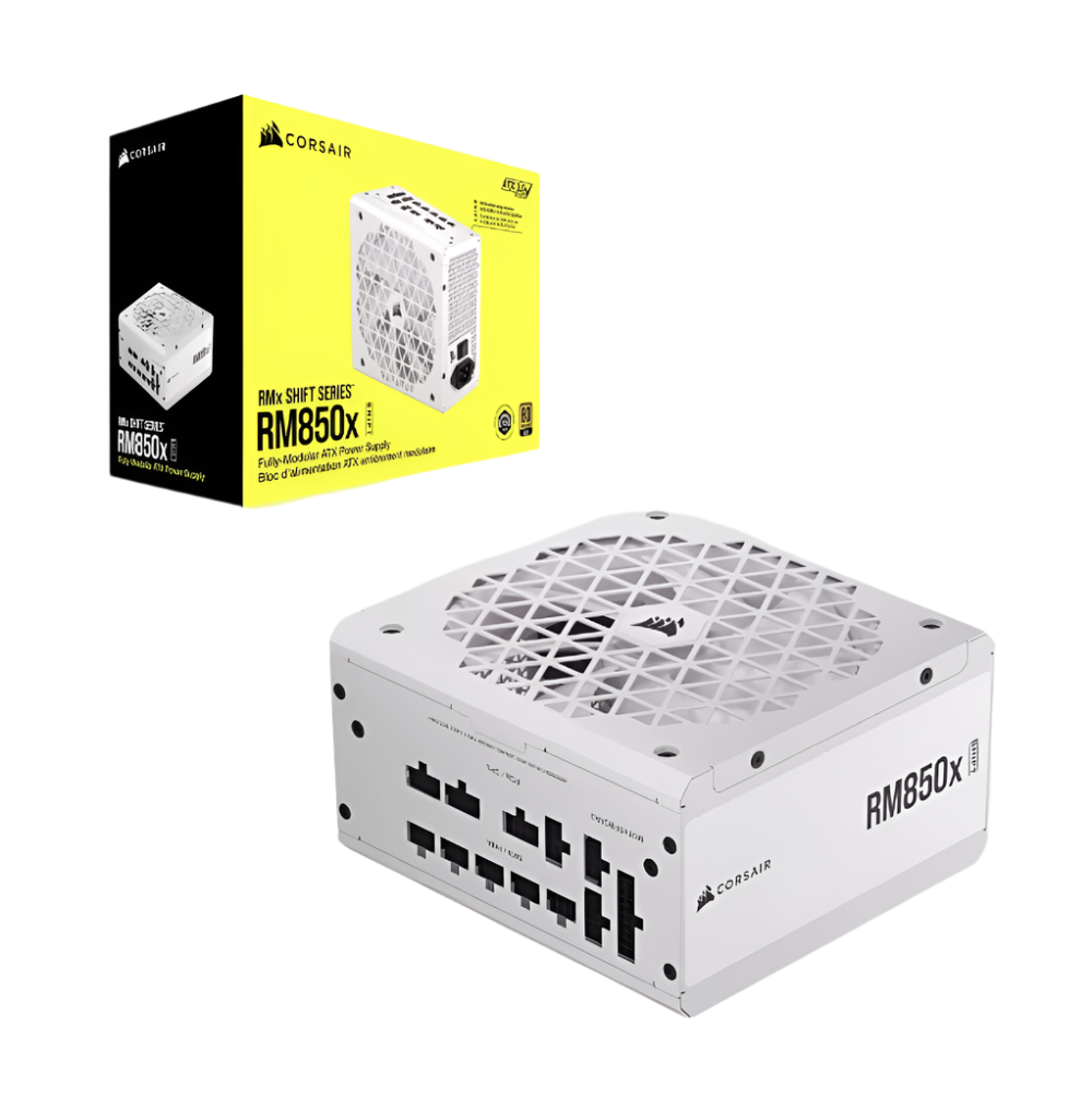 CORSAIR RM850x 850W Shift 80+ Gold Fully Modular ATX 3.1 Power Supply ( 850W ) ( White )