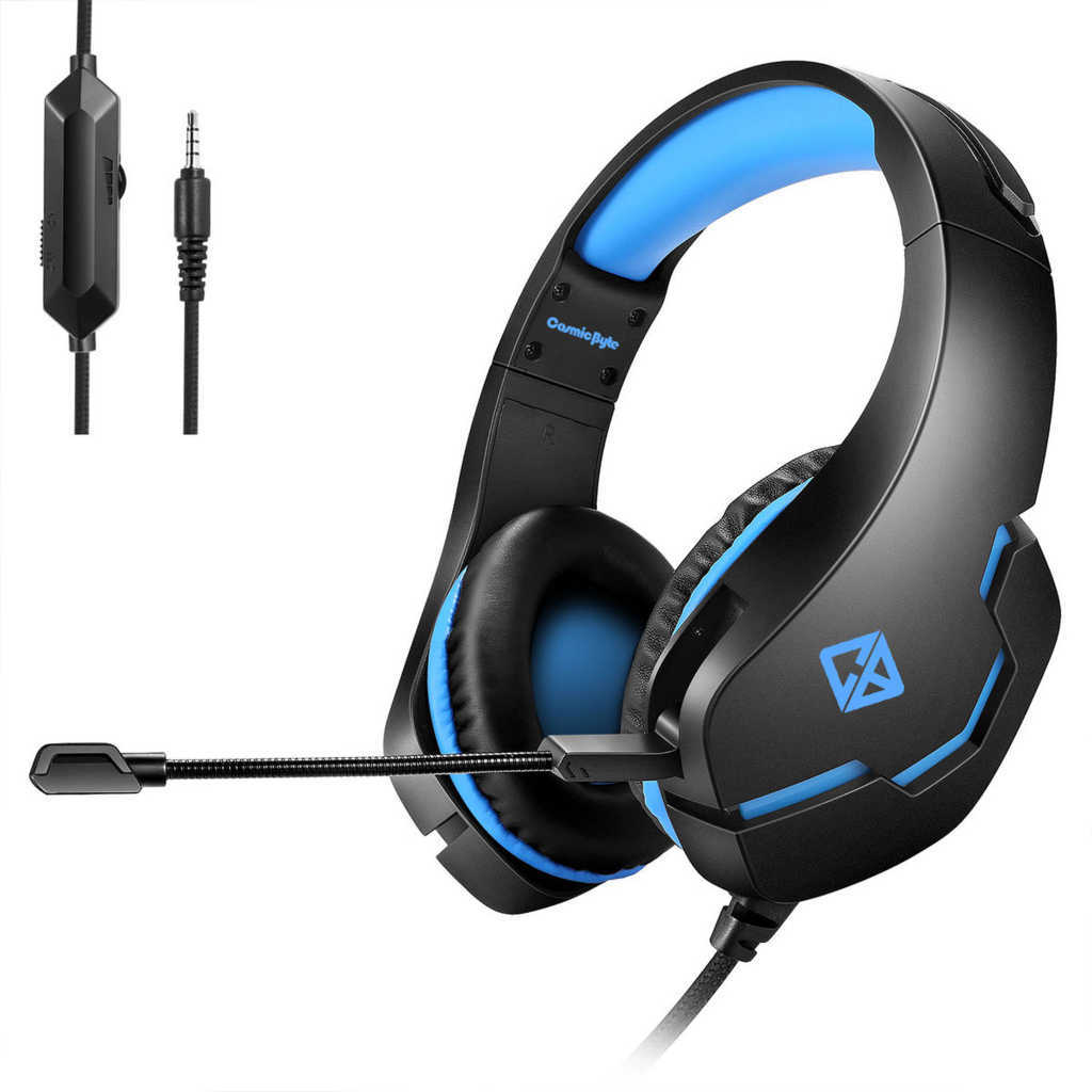 COSMIC BYTE Stardust Wired Stereo Gaming Headphone With Gaming Mic ( Blue ) ( PC/PS4/PS5/Mac/OS )