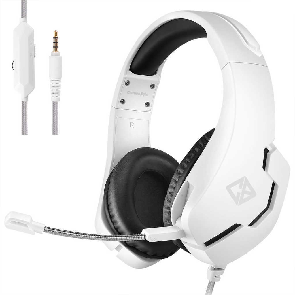 COSMIC BYTE Stardust Wired Stereo Gaming Headphone With Gaming Mic ( White ) ( PC/PS4/PS5/Mac/OS )