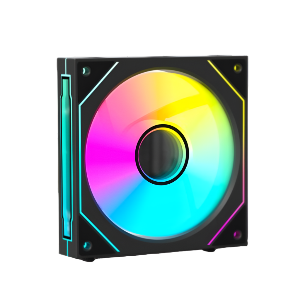 ANT ESPORTS Stackerflow 120mm ARGB Cabinet Fan ( Black ) ( Triple Pack )