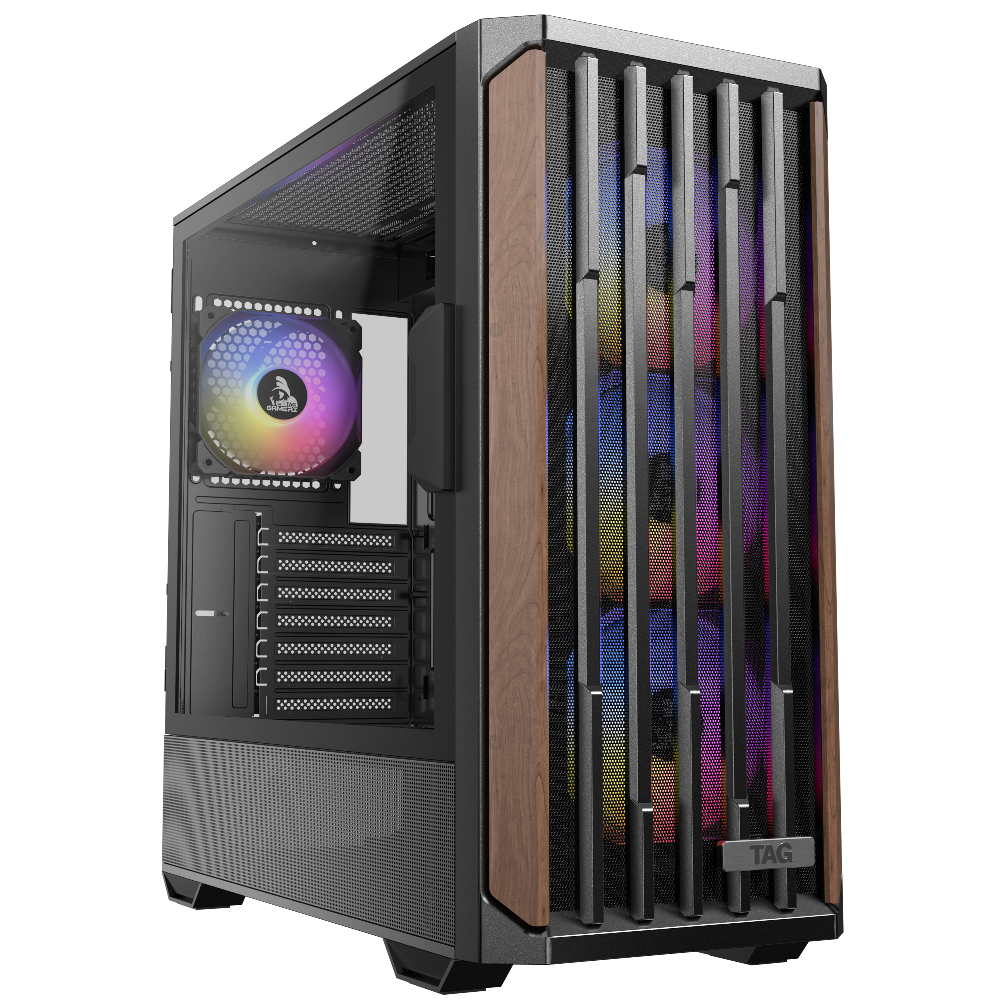 TAG Gamerz Stellar Alpha ARGB ATX Mid Tower Cabinet (Black)