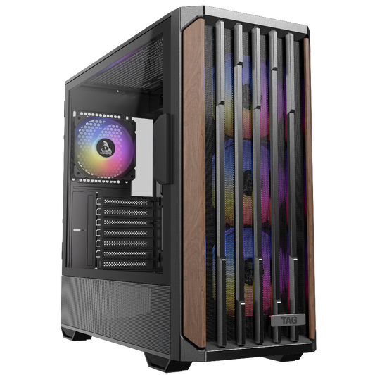 TAG Gamerz Stellar Alpha ARGB ATX Mid Tower Cabinet (Black)