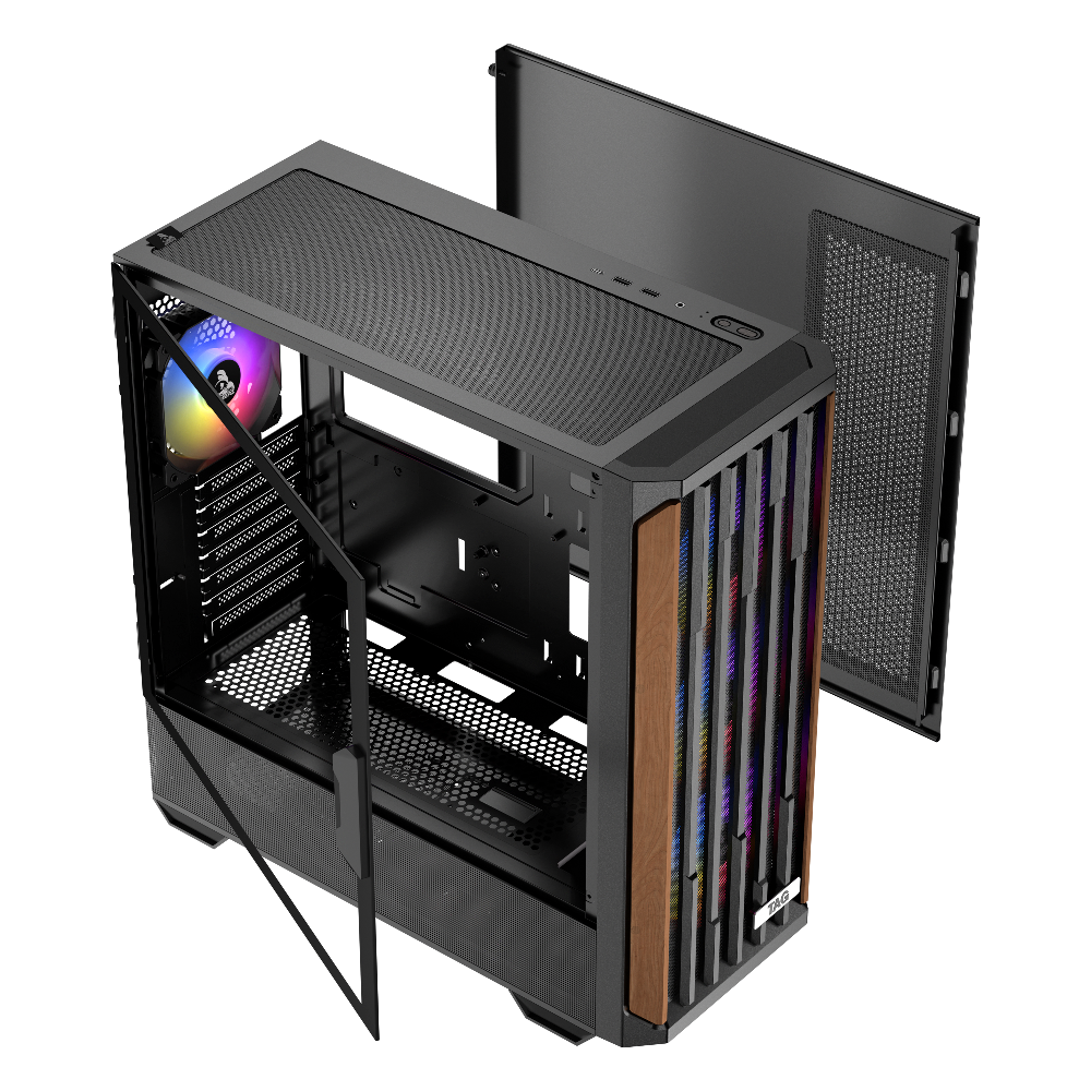 TAG Gamerz Stellar Alpha ARGB ATX Mid Tower Cabinet (Black)