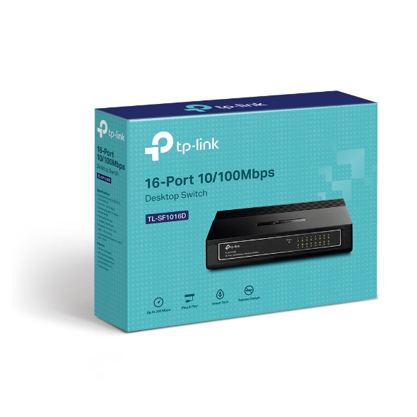 TPLink TL-SF1016D 16-Port 10/100Mbps Desktop Switch
