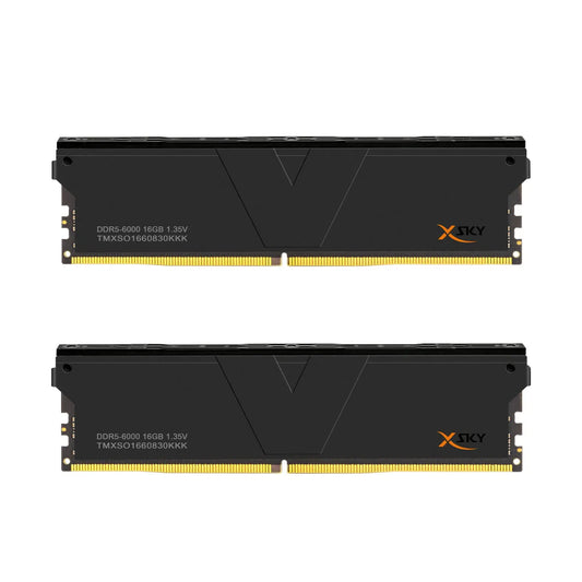 V-COLOR Manta XSky 32GB ( 16GB x 2 ) 6000MHz DDR5 RAM ( Black ) ( CL30 )