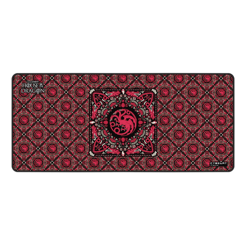 CYBEART House Targaryen XXL Gaming Mousepad ( Red )