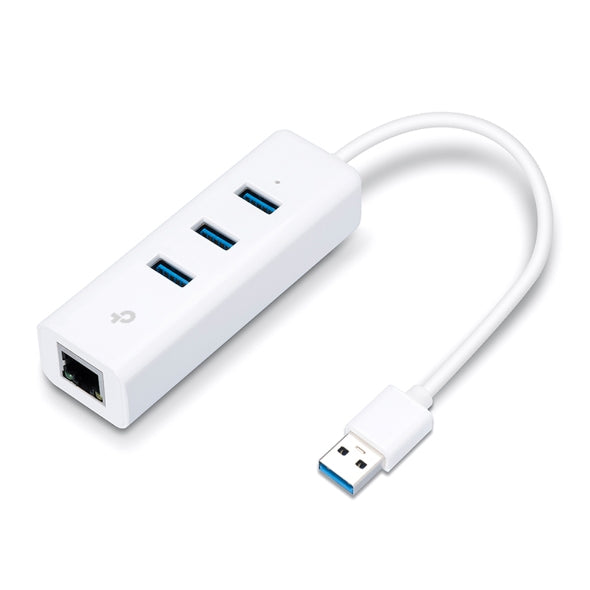 TPLink UE330 USB 3.0 3-Port Hub & Gigabit Ethernet Adapter 2 in 1 USB Adapter