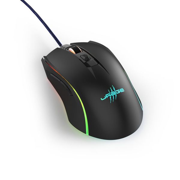 HAMA 186050 Reaper 210 Wired Ambidextrous Gaming Mouse ( 4800DPI / 6 Macro Buttons ) ( Black )