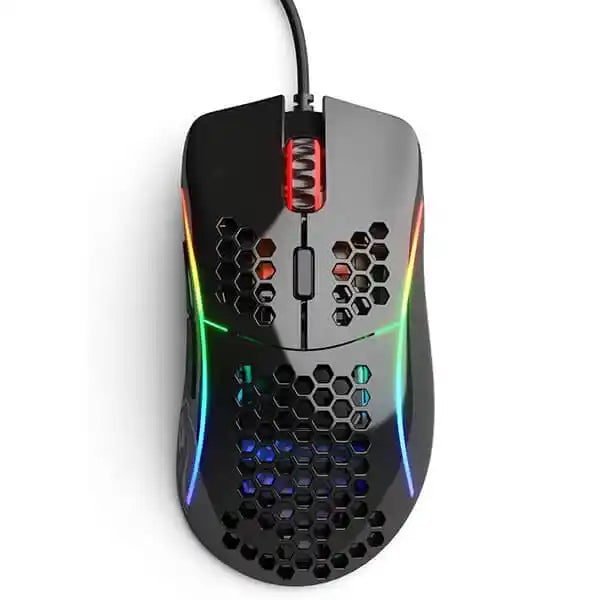 GLORIOUS Model D Wired Ergonomic Gaming Mouse ( GLO-MS-DW-MB ) ( 12000DPI / 6 Macro Buttons ) ( Glossy Black )
