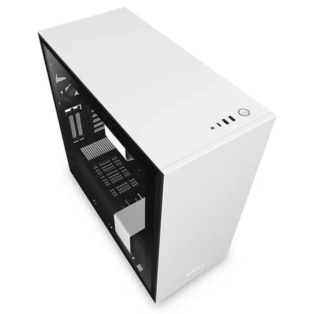 NZXT H710i ATX Mid Tower Cabinet With Tempered Glass And ARGB LED Strip (Matte White)