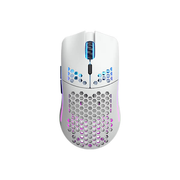 GLORIOUS Model O Minus Wireless Ambidextrous Gaming Mouse ( 19000DPI / 6 Macro Buttons ) ( Matte White )