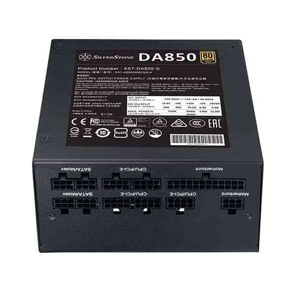 SILVERSTONE DA850 850W 80+ Gold Fully Modular ATX 2.0 Power Supply