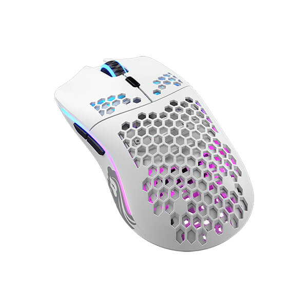 GLORIOUS Model O Minus Wireless Ambidextrous Gaming Mouse ( 19000DPI / 6 Macro Buttons ) ( Matte White )