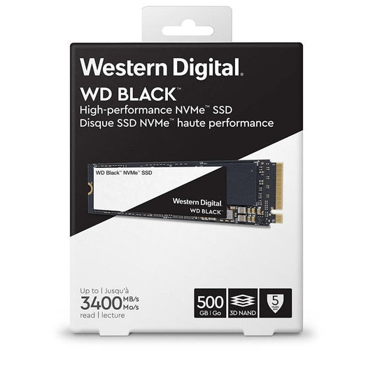 WESTERN DIGITAL Black 500GB M.2 NVME Gen3 Solid State Drive ( SSD )