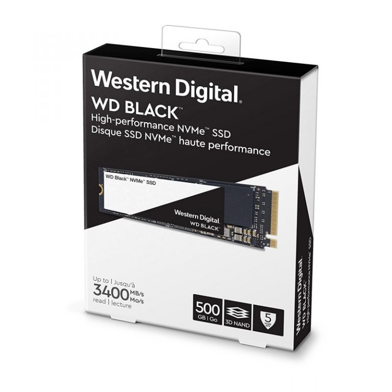 WESTERN DIGITAL Black 500GB M.2 NVME Gen3 Solid State Drive ( SSD )
