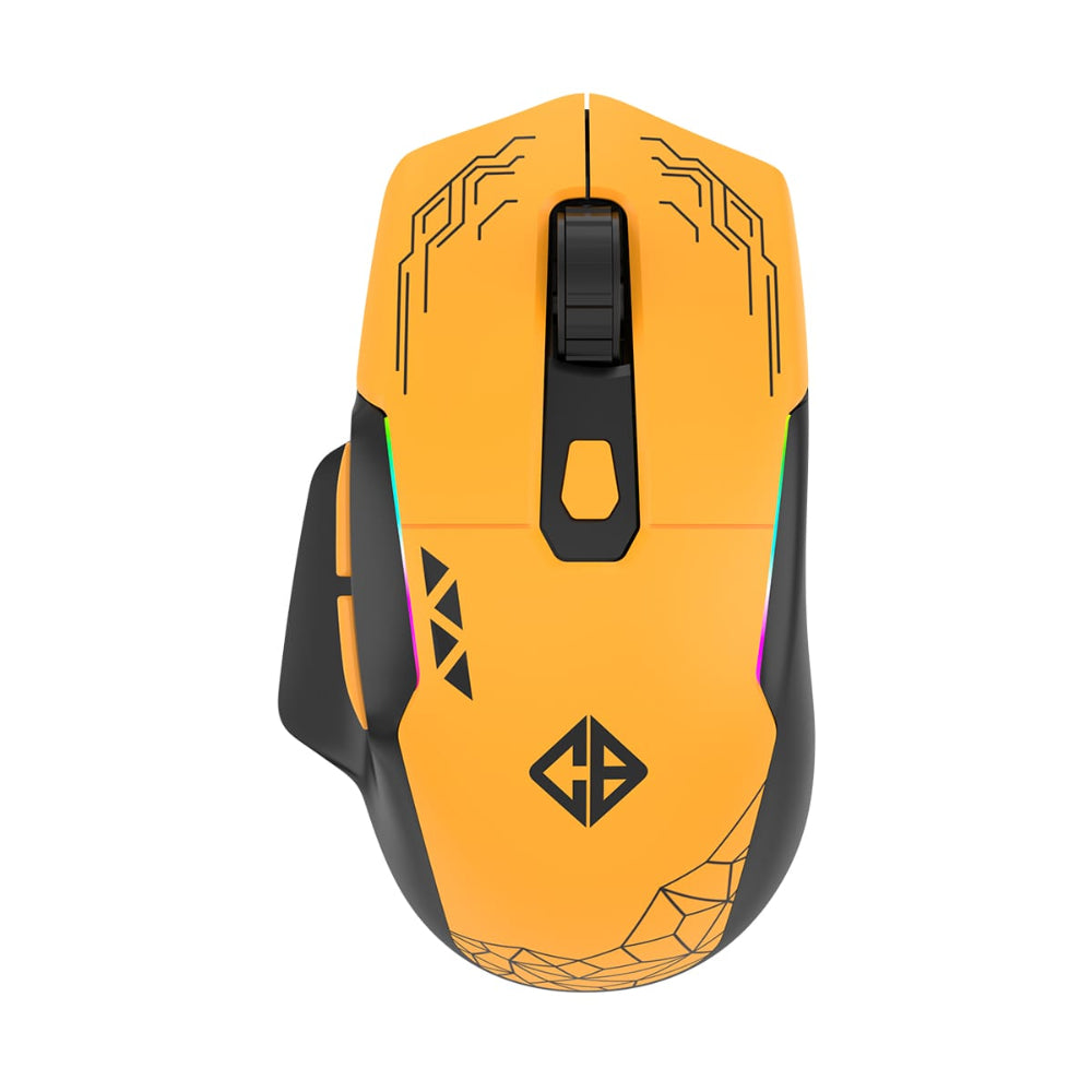 COSMIC BYTE Helios Tri-Mode RGB Wireless Ergonomic Gaming Mouse ( 10000DPI / 5 Macro Buttons ) ( Black )