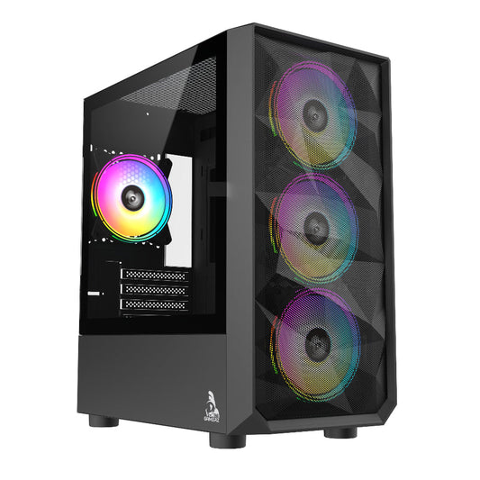TAG Gamerz Pulser ARGB MATX Mid Tower Cabinet (Black)