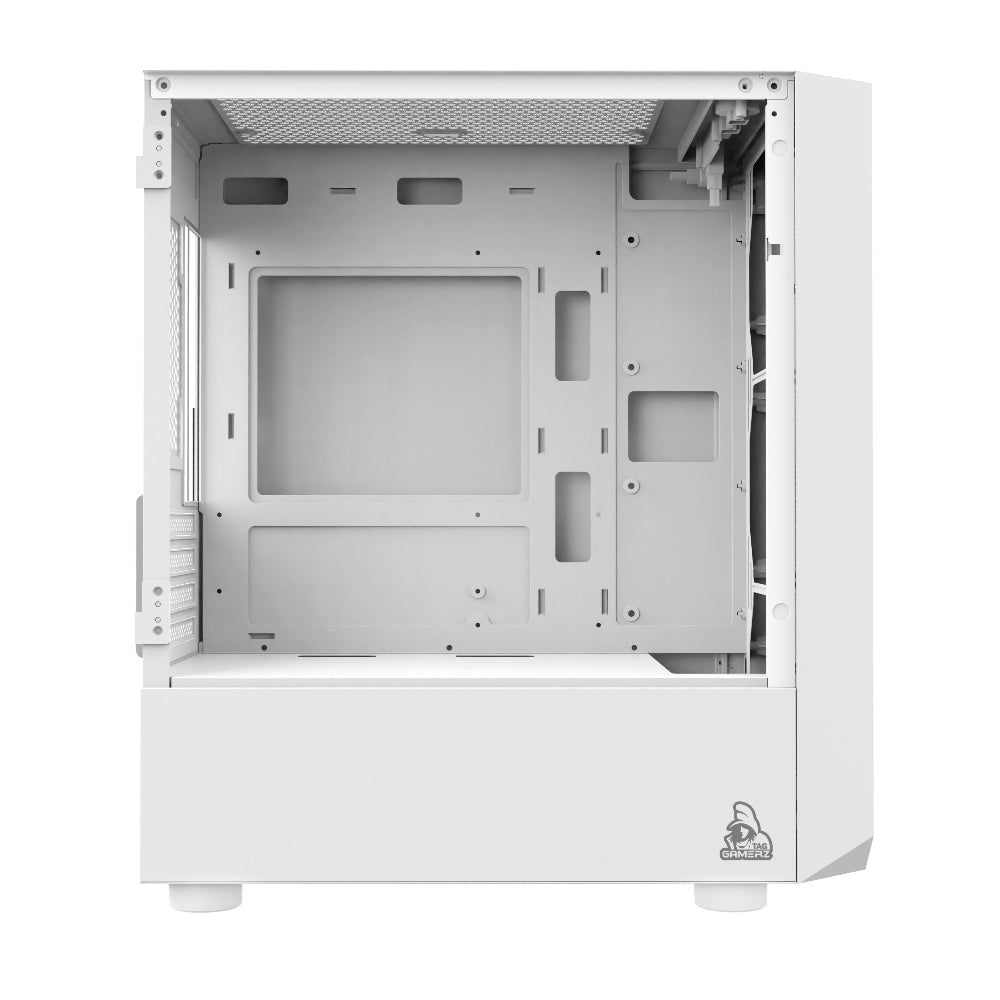 TAG Gamerz Pulser ARGB MATX Mid Tower Cabinet (White)