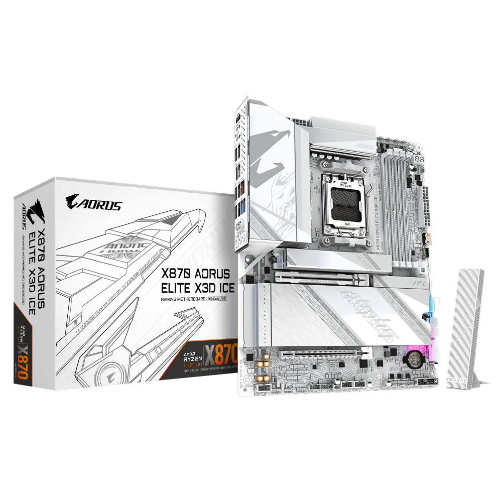 GIGABYTE X870 Aorus Elite X3D Ice Wifi7 DDR5 AMD Motherboard