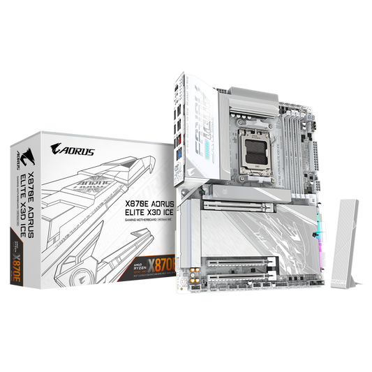 GIGABYTE X870E Aorus Elite X3D Ice Wifi7 DDR5 AMD Motherboard
