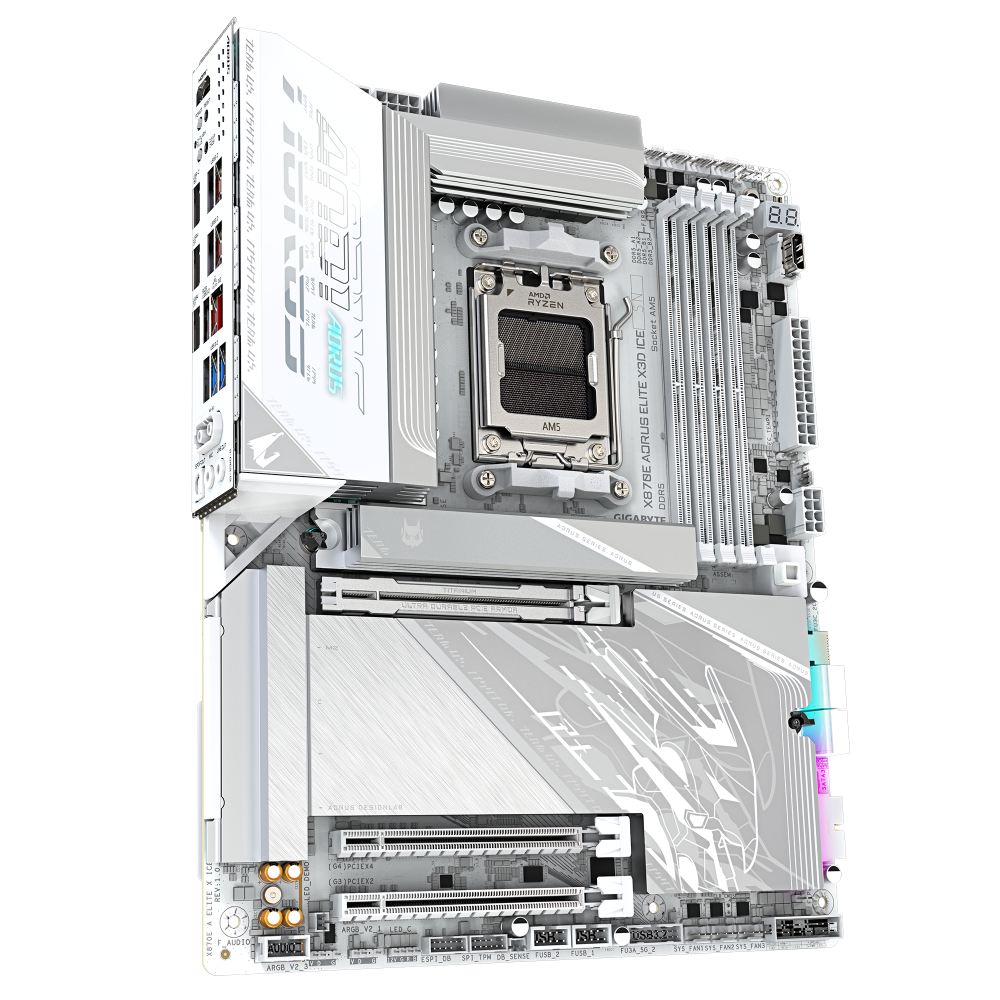 GIGABYTE X870E Aorus Elite X3D Ice Wifi7 DDR5 AMD Motherboard