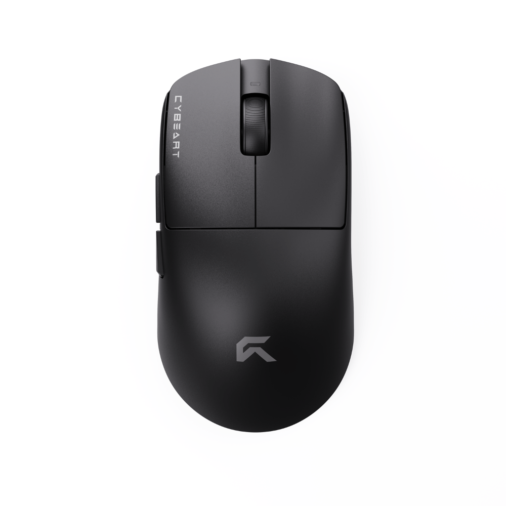 CYBEART Xeus 8K Wireless Tri Mode Ambidextrous Gaming Mouse ( Black ) ( 42000DPI / 5 Macro Buttons )