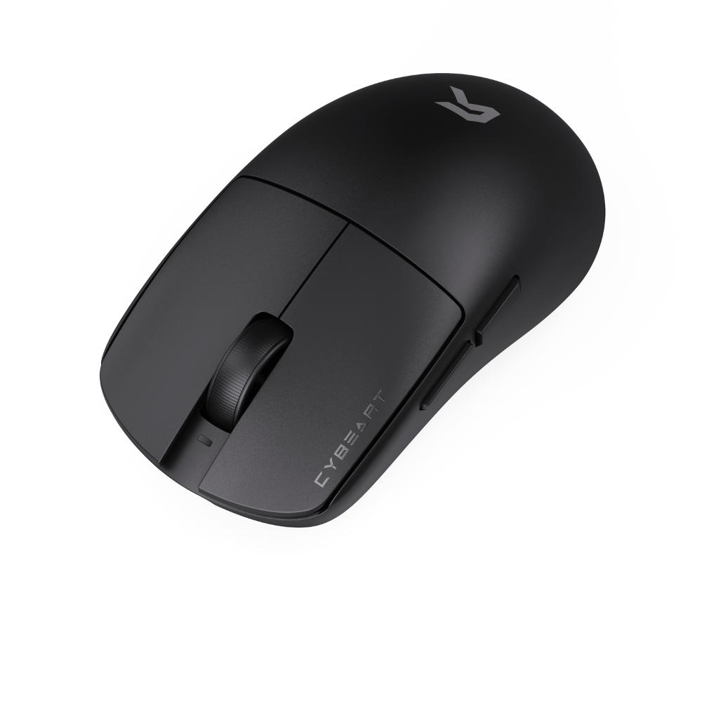 CYBEART Xeus 8K Wireless Tri Mode Ambidextrous Gaming Mouse ( Black ) ( 42000DPI / 5 Macro Buttons )