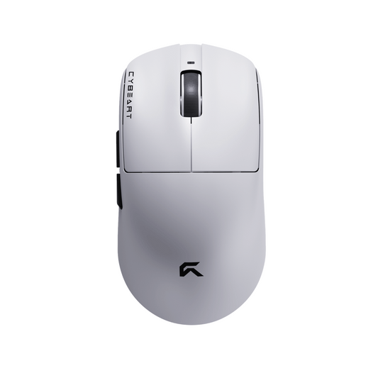 CYBEART Xeus 8K Wireless Tri Mode Ambidextrous Gaming Mouse ( White ) ( 42000DPI / 5 Macro Buttons )