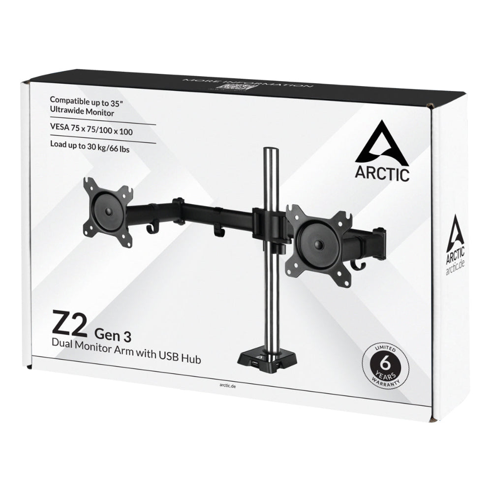 ARCTIC Z2 Gen 3 desk mount dual monitor arm